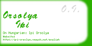 orsolya ipi business card